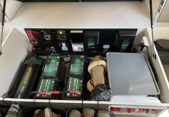 Battery System - Full view under the bed - 24 Jan 2022
